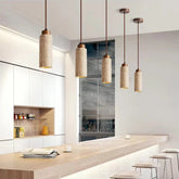 Modern Travertine Pendant Light